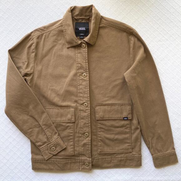Vans Lizzie Armanto Canvas Lightweight Chore Coat LA Shacket XS Dirt Shacket - Picture 1 of 13